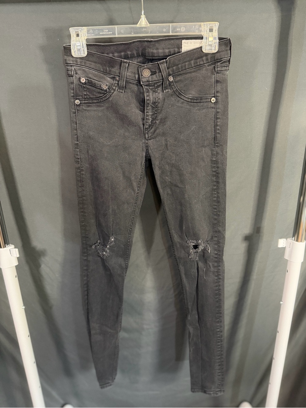Rag & Bone Black Denim Skinny Jeans